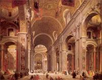 Panini, Giovanni Paolo - Interior of Saint Peters, Rome